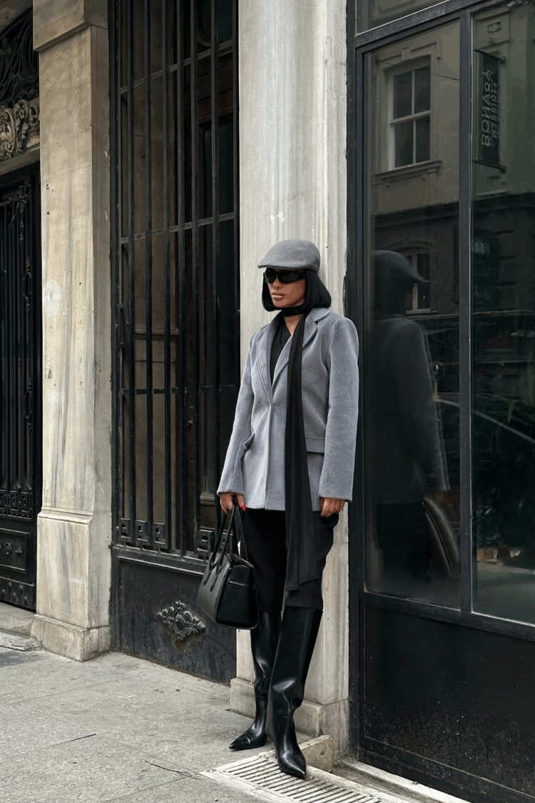 Elegant Single-Breasted Blazer Jacket