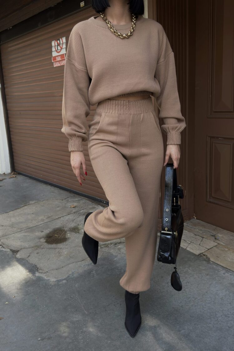 Beige Casual Sport Elegant Suit