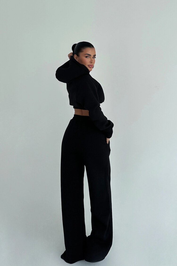 Tracksuit Oversized Fit Palazzo Pants Hoodie