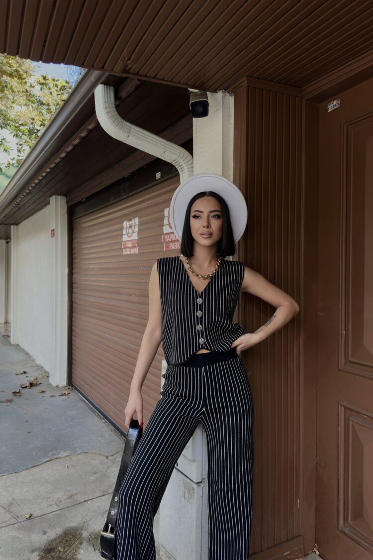 Striped Sleeveless Palazzo Suit - Brand: My Fashion - Women & Kids, Baby Clothes Wholesale - Globality Store