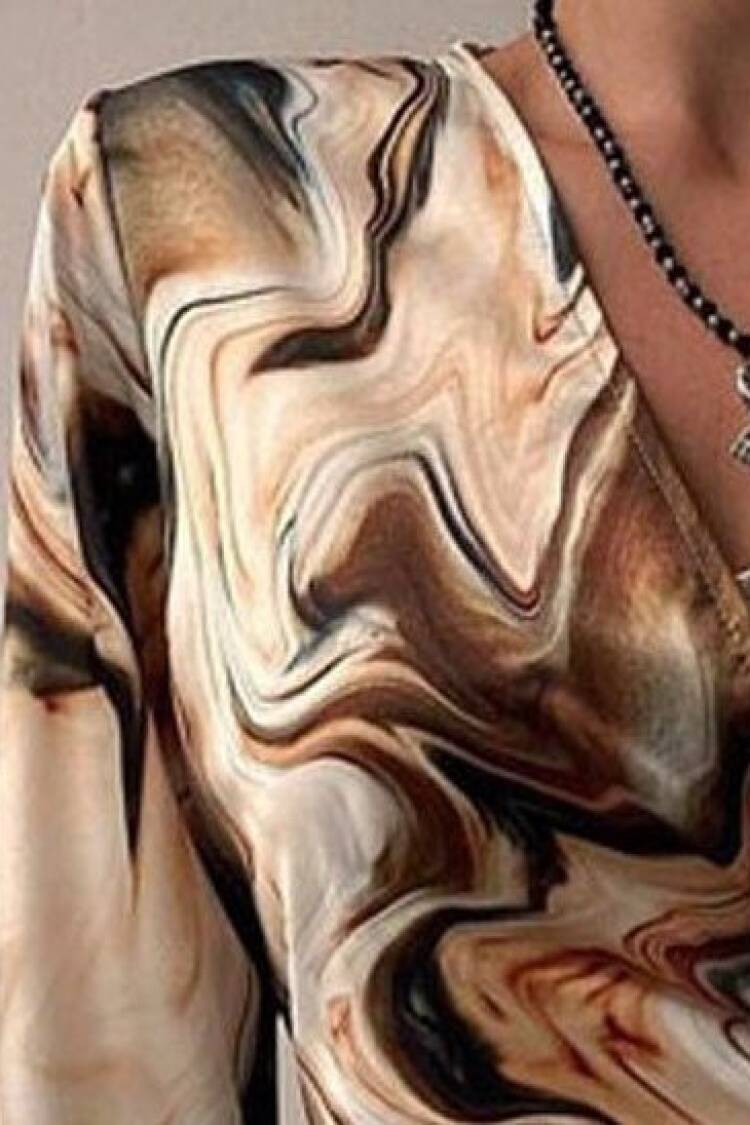 Beige Sexy Casual Elegant Glam Formal Wrap Dress