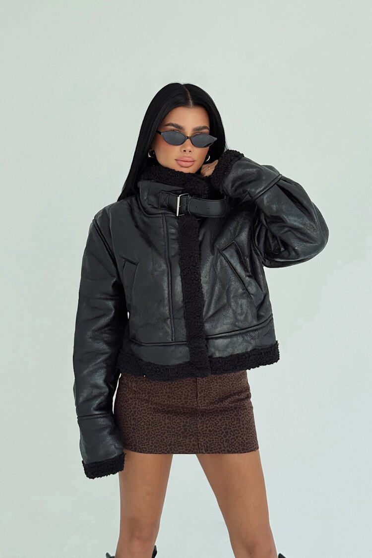 Bomber Jacket With Band Collar And Slant Pocket - Brand: EYYO ATELIER - Women & Kids, Baby Clothes Wholesale - Globality Store