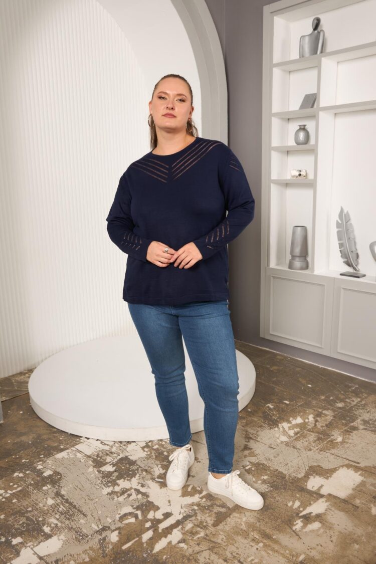 Sweater Plus Size Casual Elegant