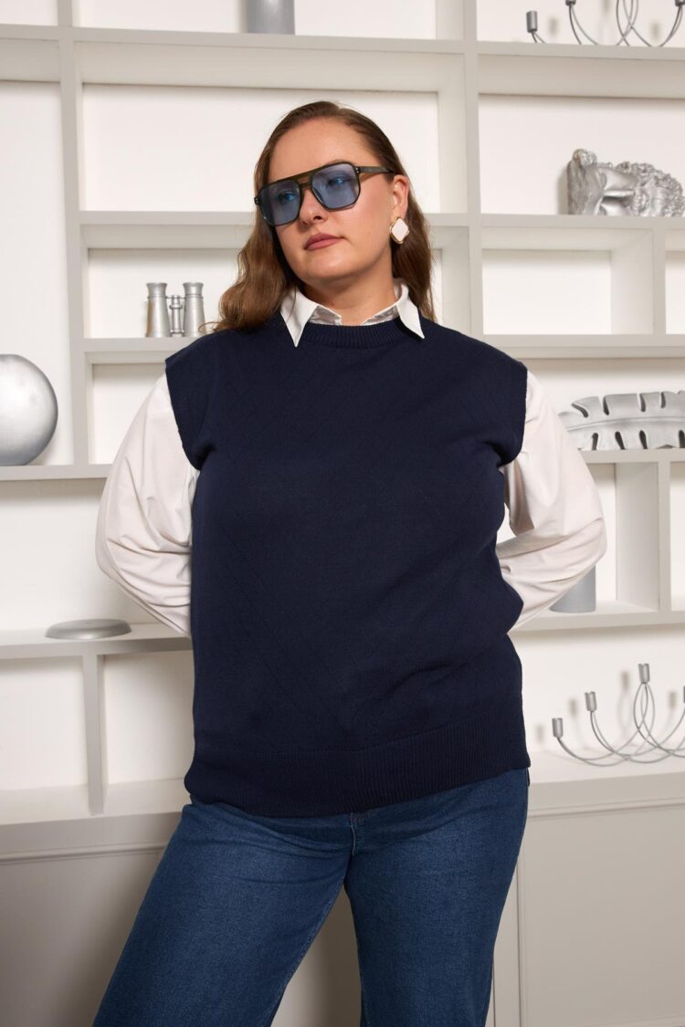 Sweater - Casual Plus Size Sleeveless