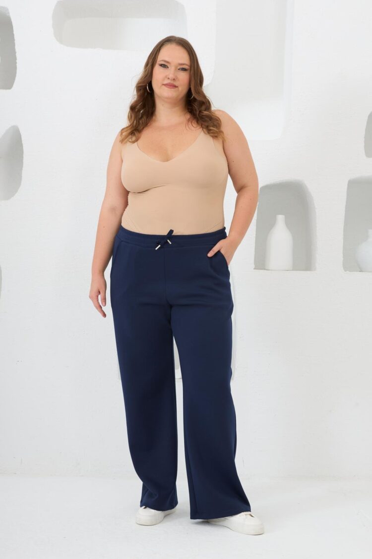 Sweatpants Jogger With Wide Leg And Drawstring