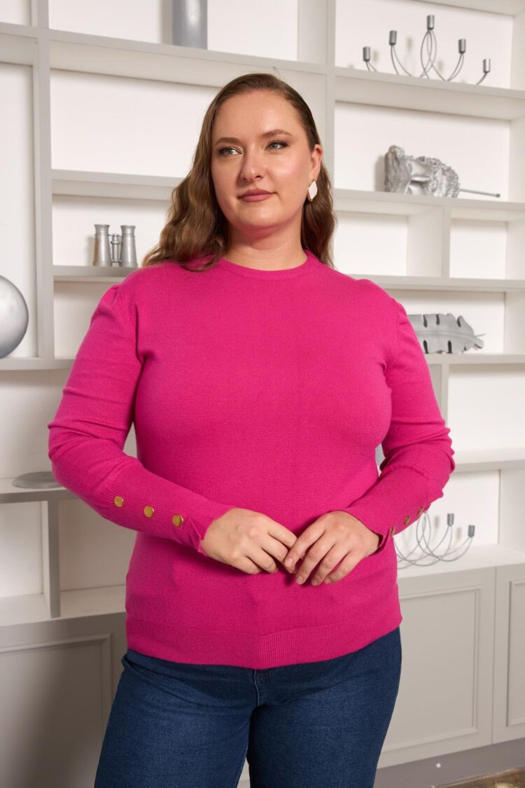 Plus Size Sweater - Casual Elegant Crew Neck - Brand: RMG - Women & Kids, Baby Clothes Wholesale - Globality Store
