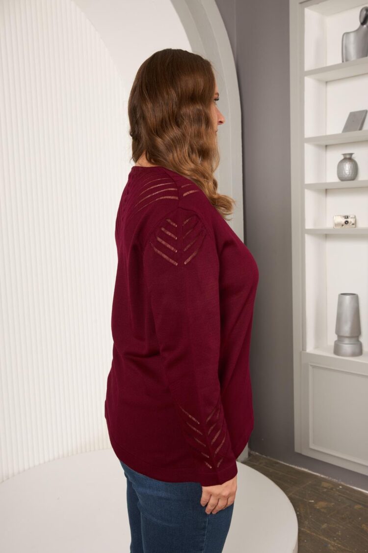 Sweater Oversized Striped Round Neck