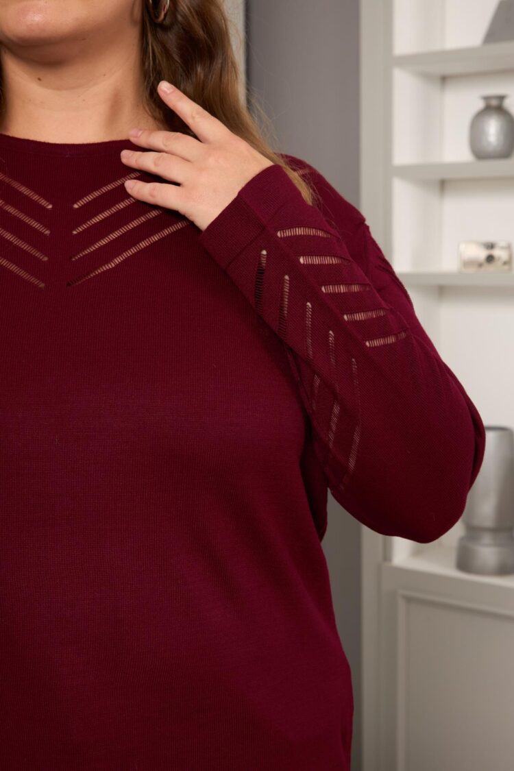 Sweater Oversized Striped Round Neck