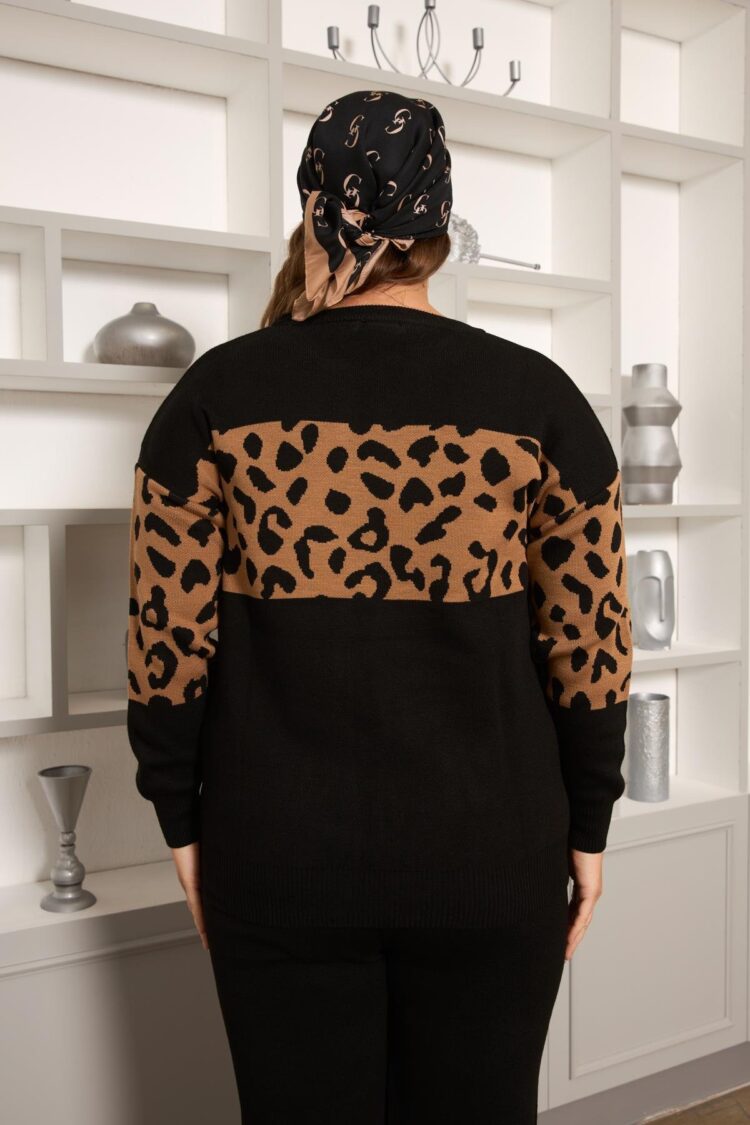 Black Casual Plus Size Sport Tracksuit