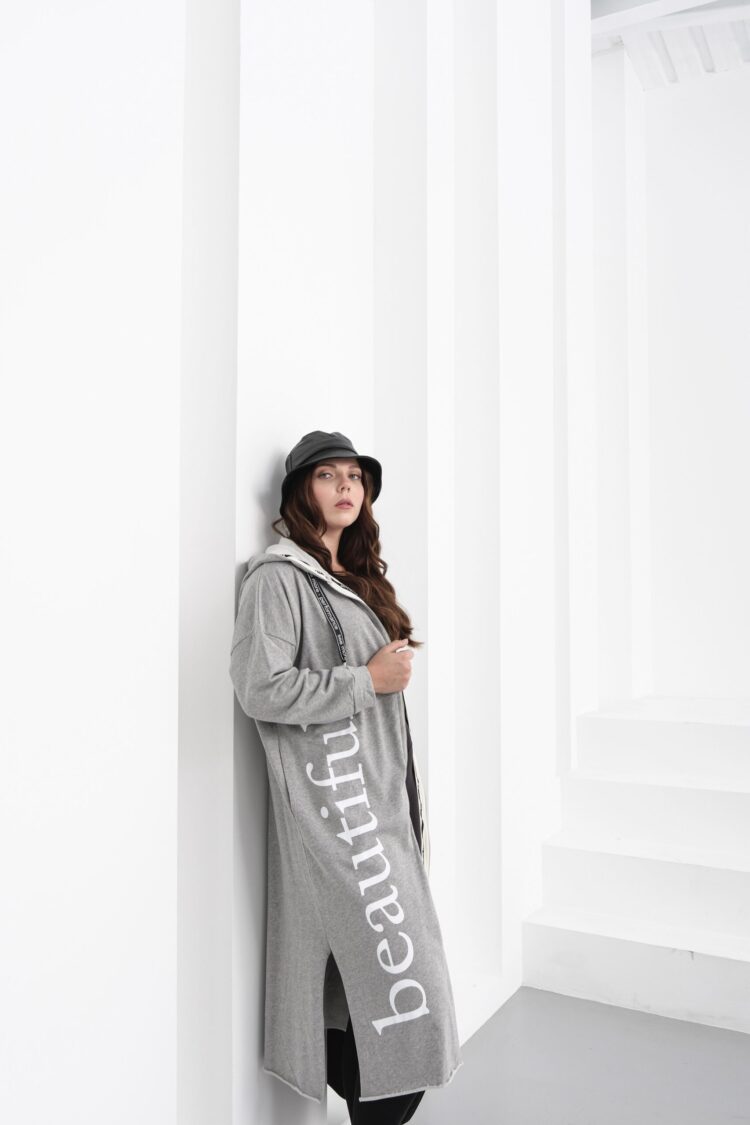 Oversized Fit Sweatshirt With Hooded Neck