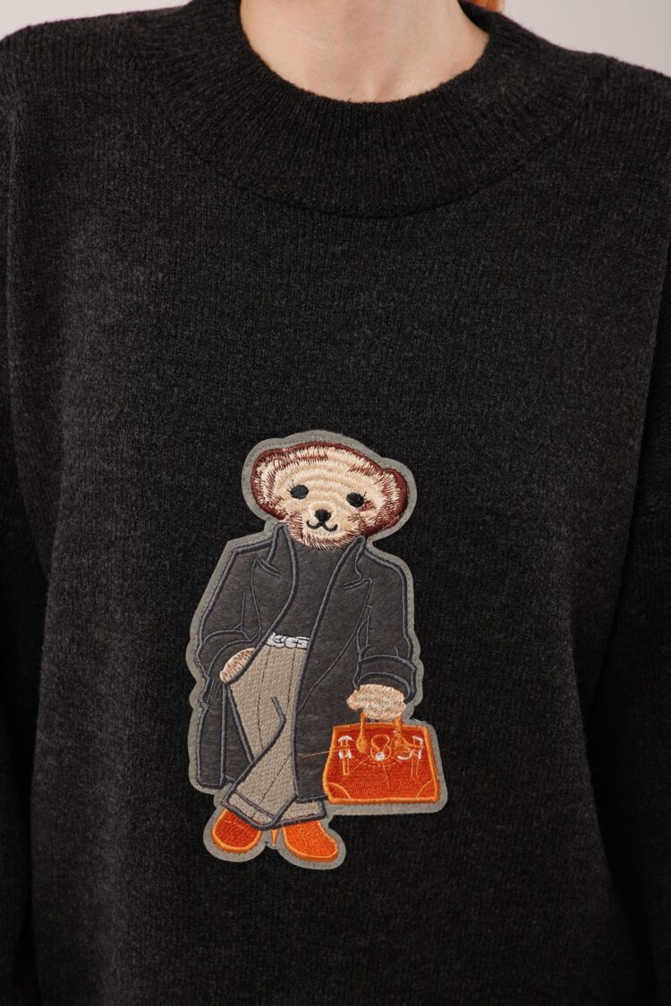 Oversized Fit Sweater With Round Neck