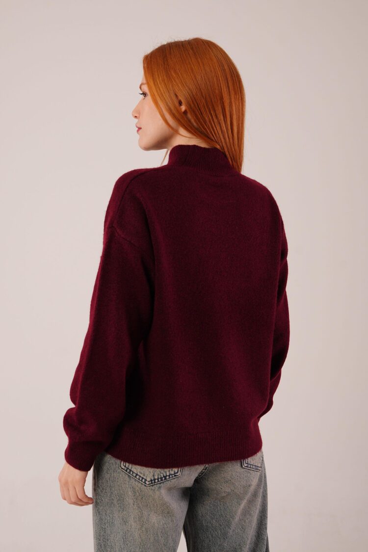 Sweater With Turtle Neck Oversized Fit