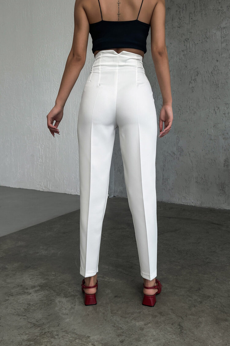 High Waist Dart Trousers
