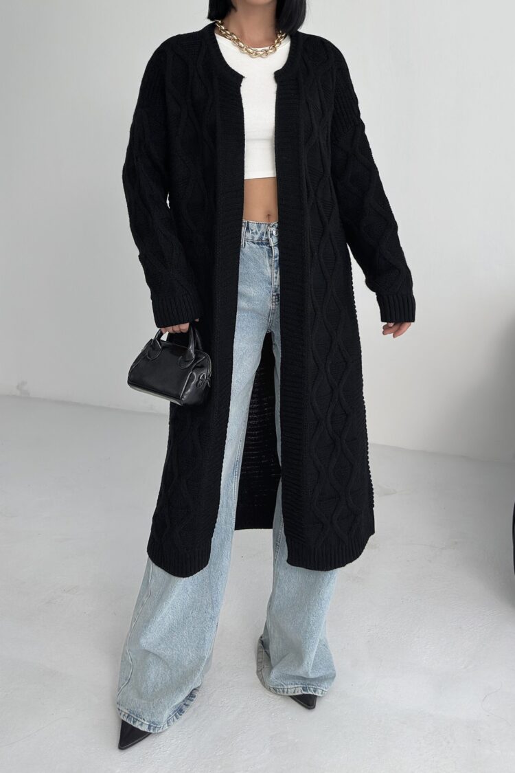 Cardigan Oversized Open Front Long Sleeve