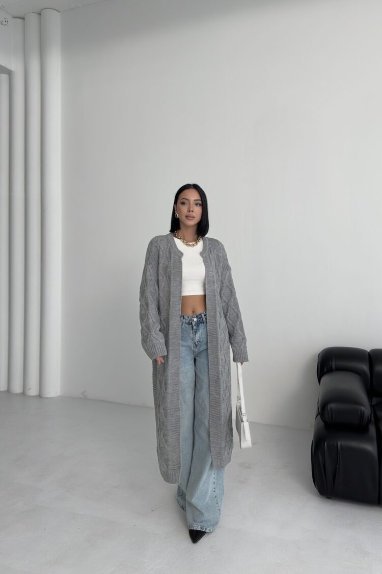 Oversized Fit Long Sleeve Cardigan