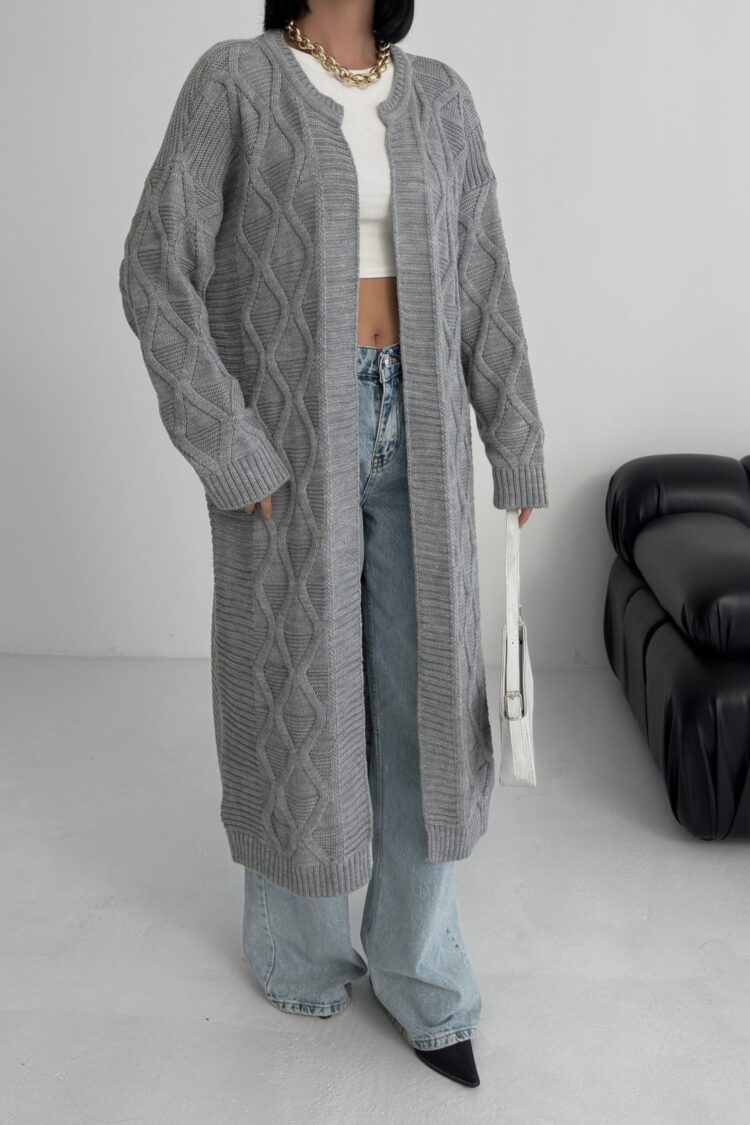 Oversized Fit Long Sleeve Cardigan