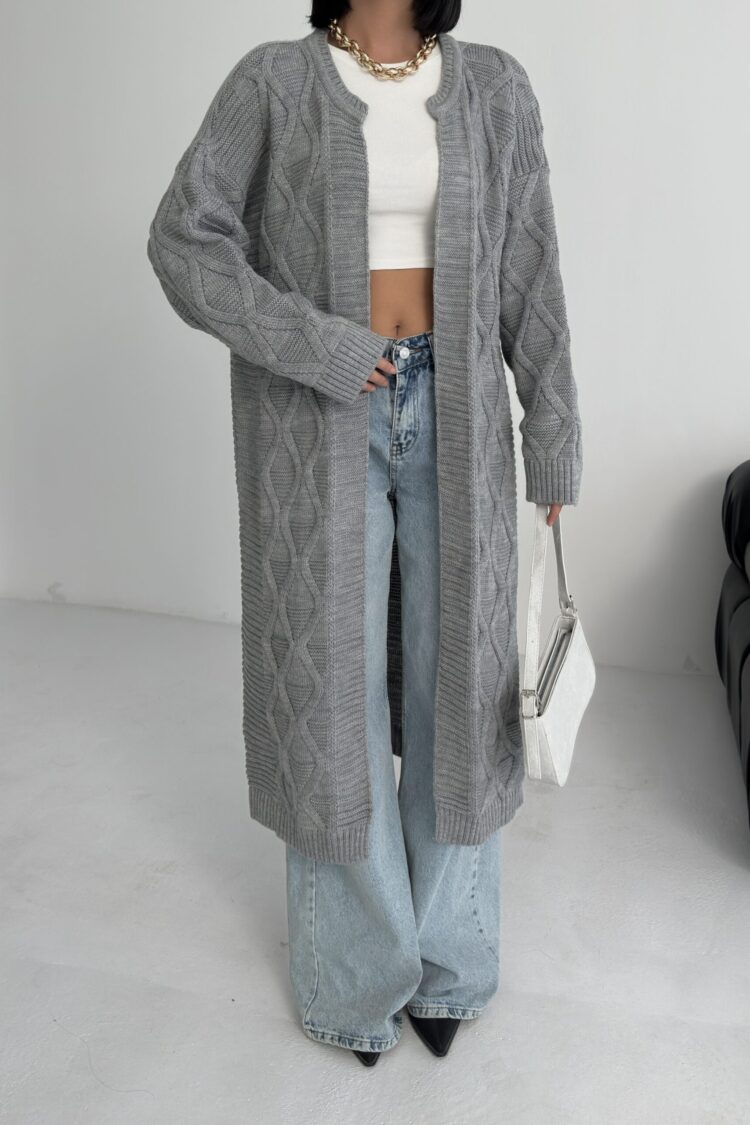 Oversized Fit Long Sleeve Cardigan
