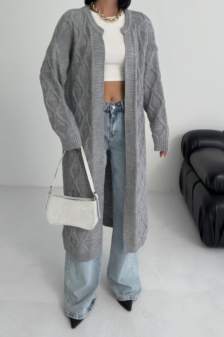 Oversized Fit Long Sleeve Cardigan