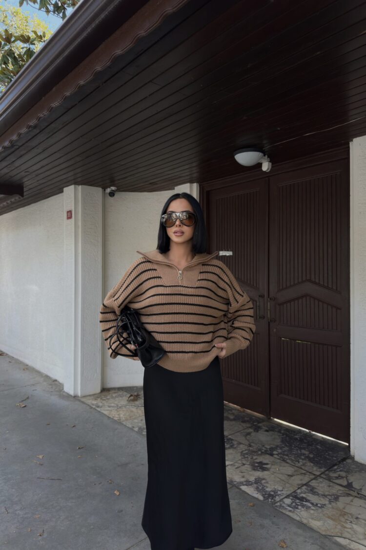 Zipper Zippered Sweater