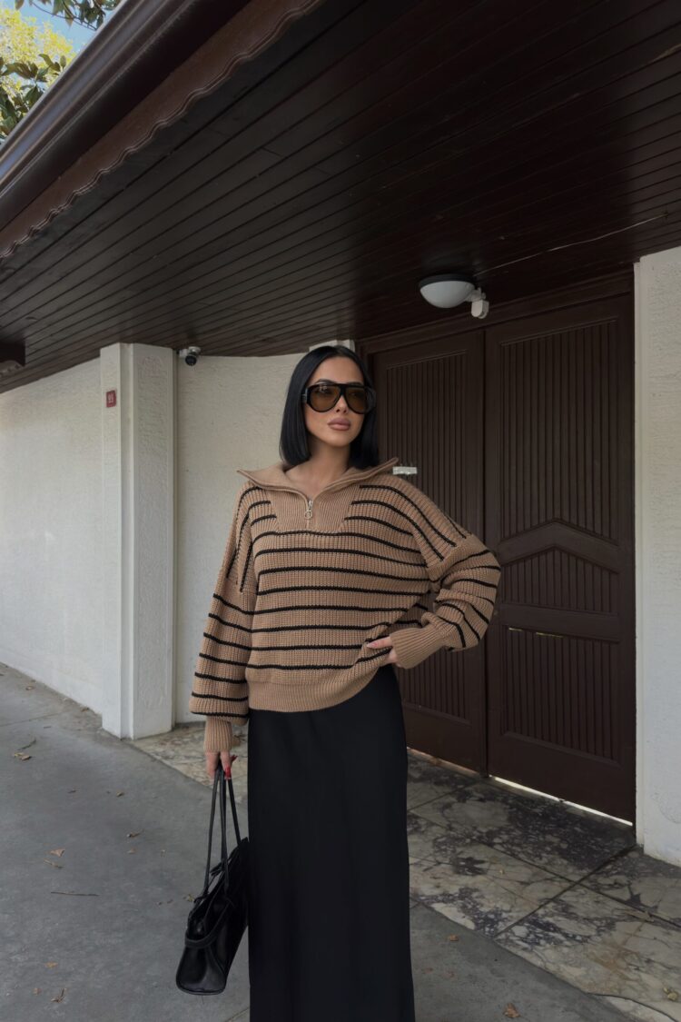 Zipper Zippered Sweater