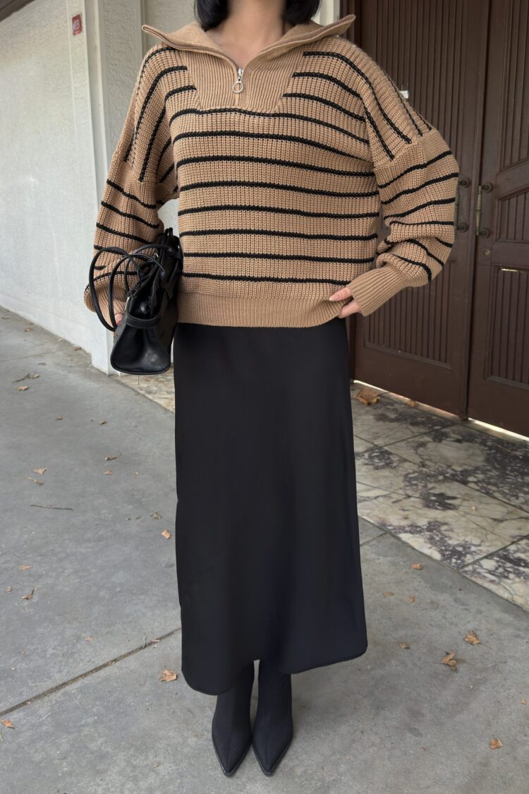 Zipper Zippered Sweater