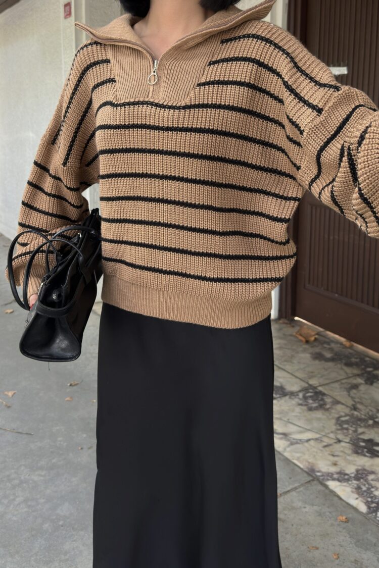 Zipper Zippered Sweater