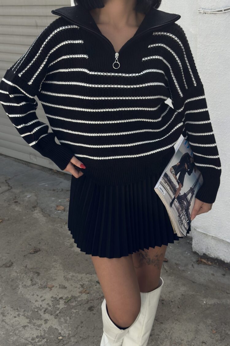 Zipper Zippered Sweater