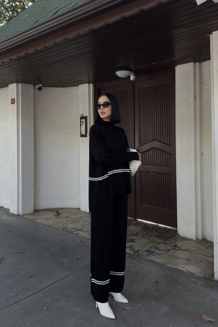 Casual Elegant Suit With Palazzo Wide Leg Pants