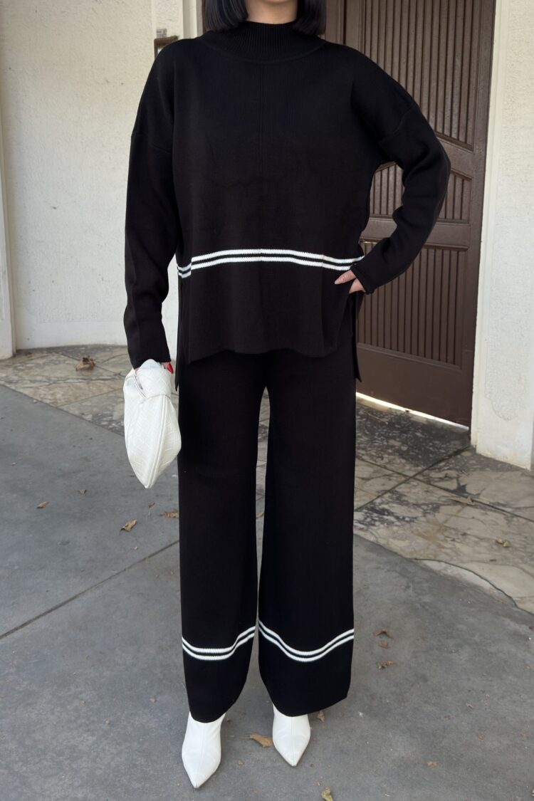 Casual Elegant Suit With Palazzo Wide Leg Pants