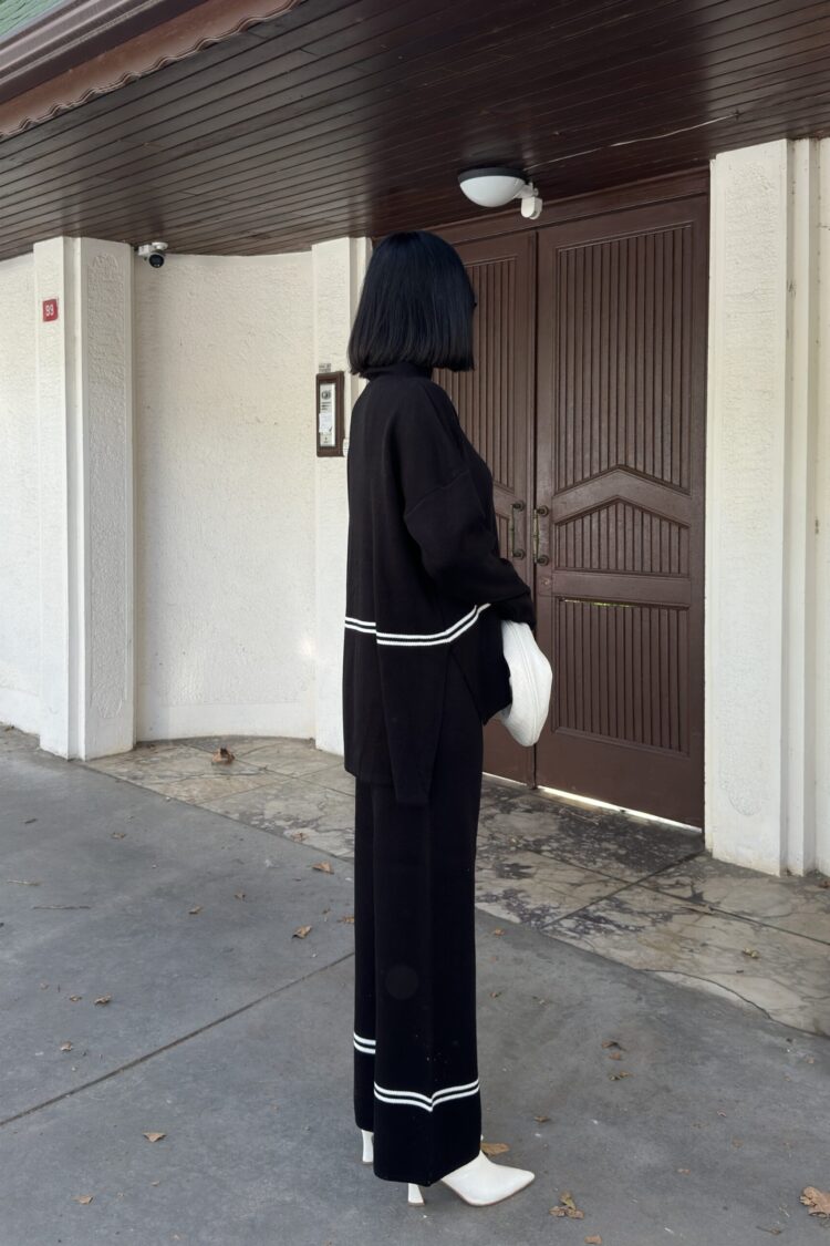 Casual Elegant Suit With Palazzo Wide Leg Pants