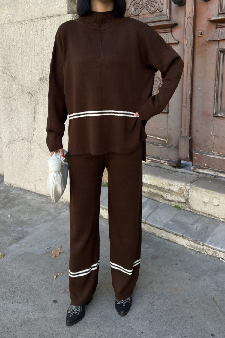 Striped Casual Elegant Suit