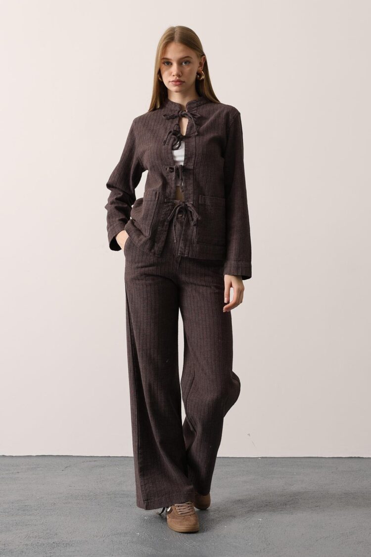 Elegant Formal Striped Set