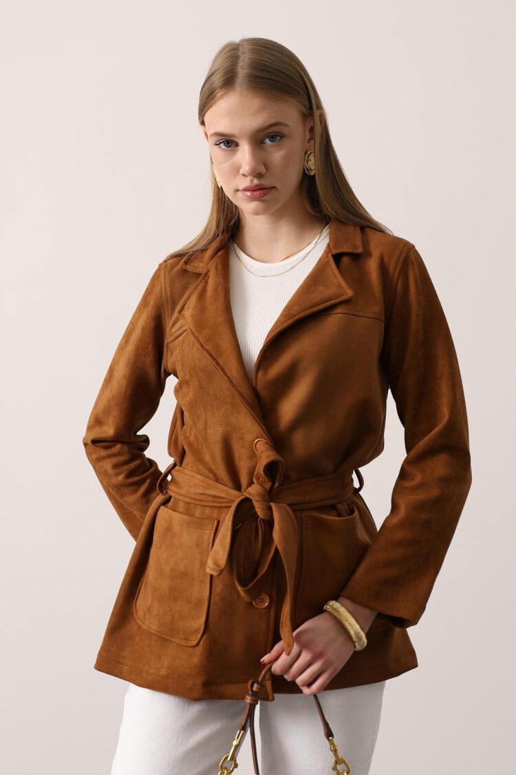 Brown Casual Elegant Vintage Jacket