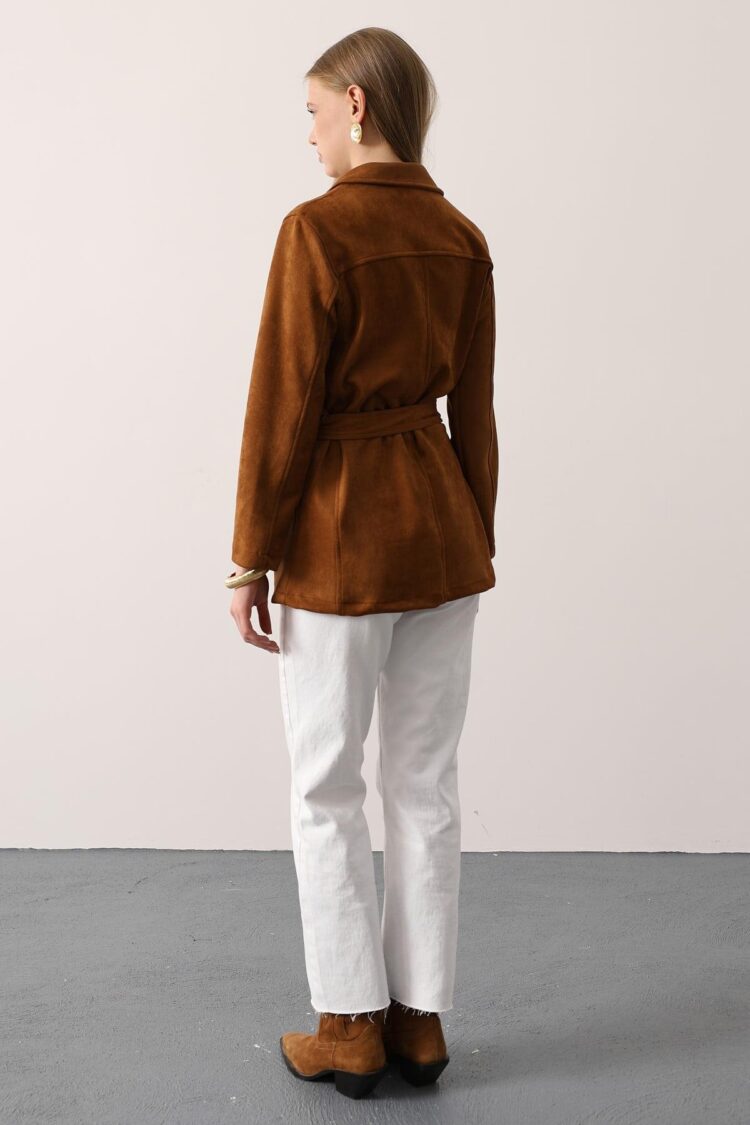 Brown Casual Elegant Vintage Jacket