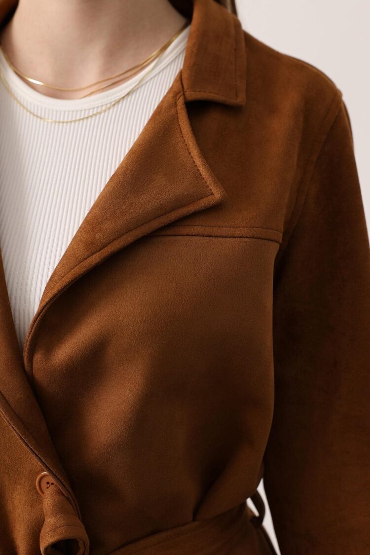 Brown Casual Elegant Vintage Jacket