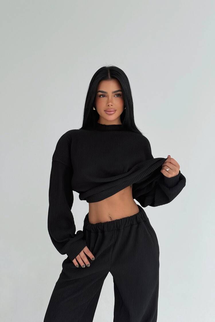 Oversized Fit Striped Jogger Set - Brand: EYYO ATELIER - Women & Kids, Baby Clothes Wholesale - Globality Store