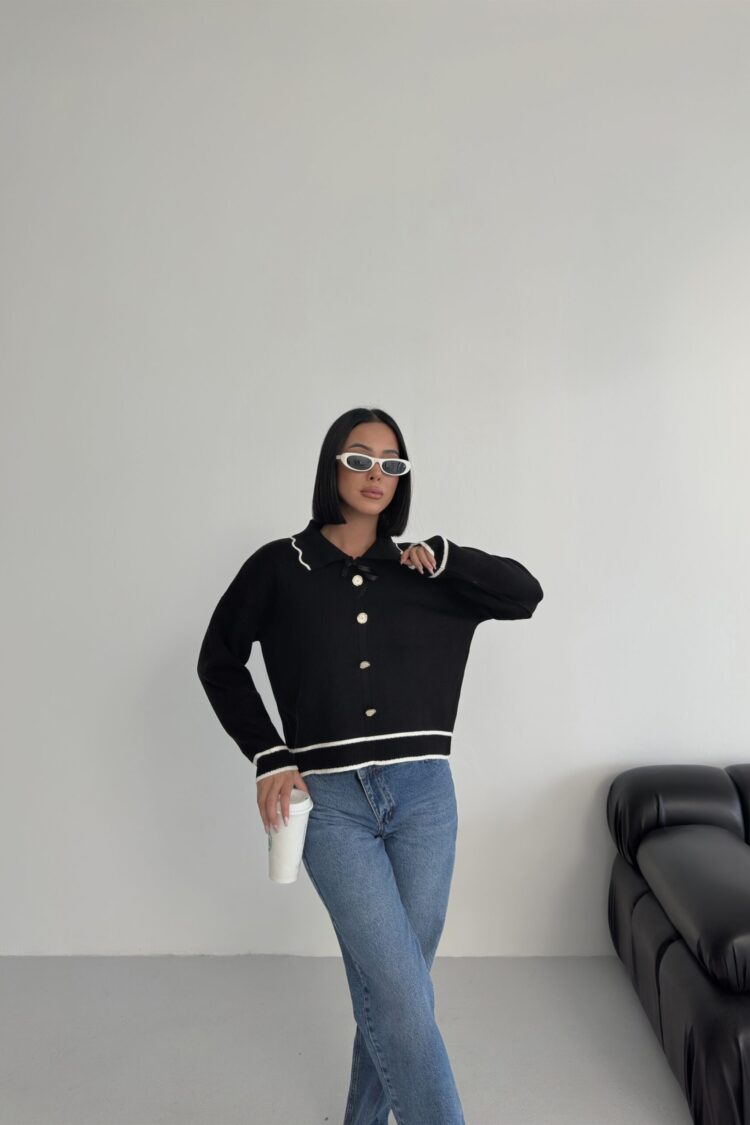Sweater With Polo NeckLong Sleeves - Brand: My Fashion - Women & Kids, Baby Clothes Wholesale - Globality Store