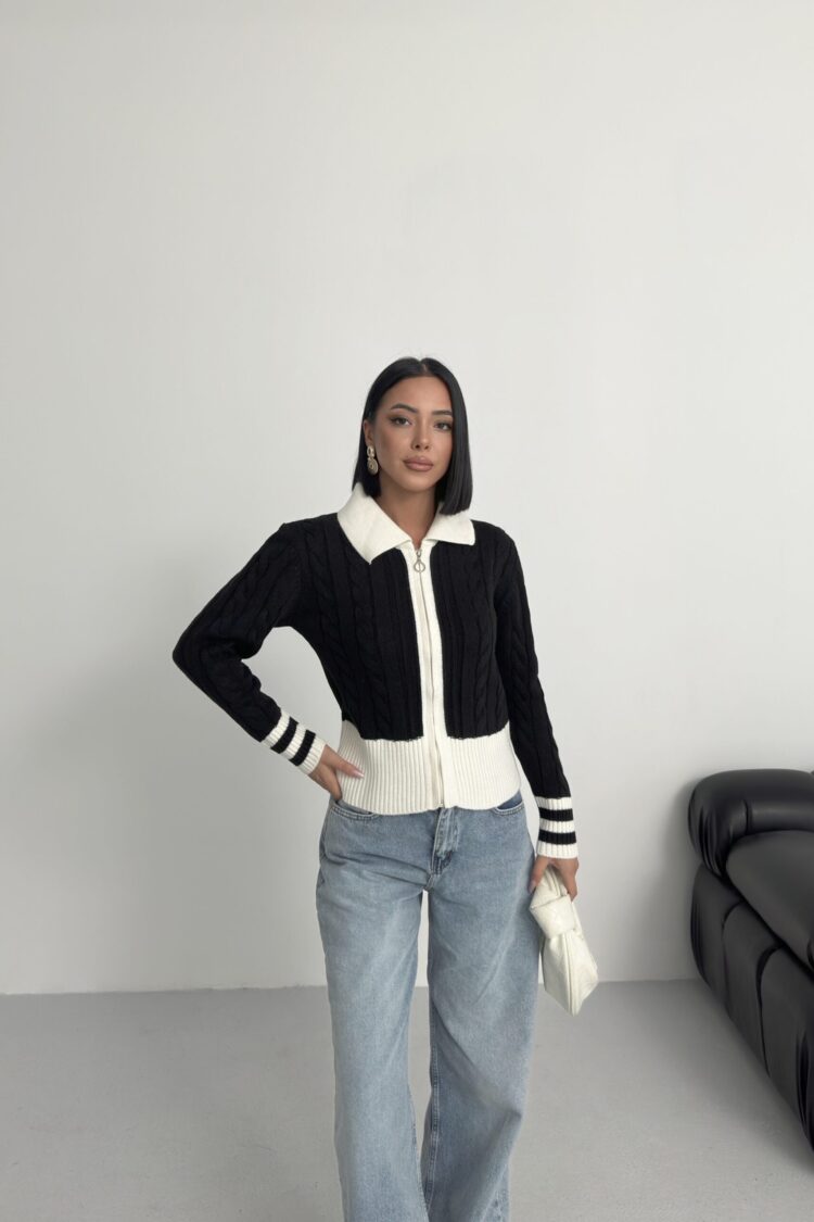Casual Slim Fit Cardigan With Zip Up - Brand: My Fashion - Women & Kids, Baby Clothes Wholesale - Globality Store