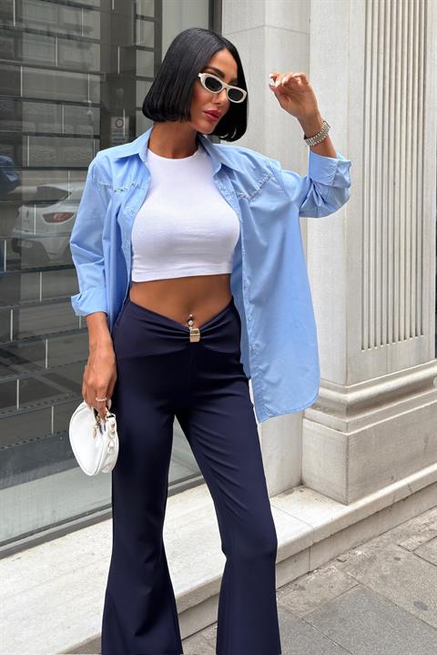 Bootcut Pants With Flare Leg