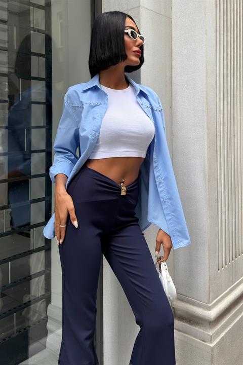 Bootcut Pants With Flare Leg