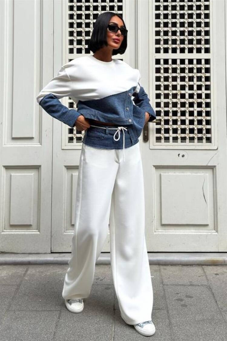 White Casual Streetwear Set