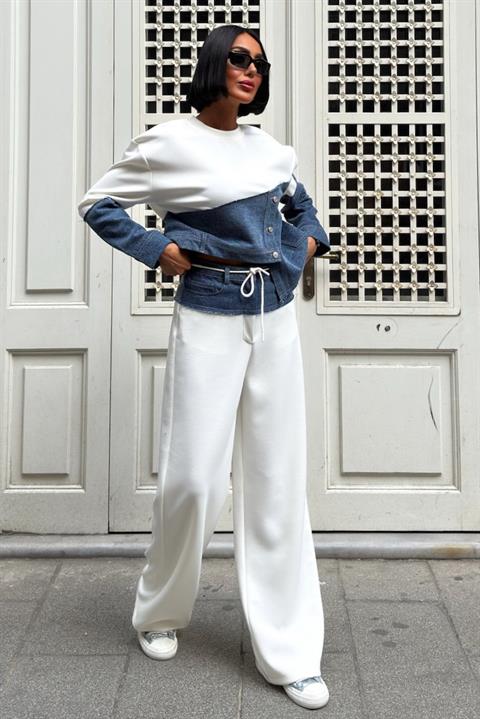 White Casual Streetwear Set