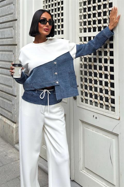 White Casual Streetwear Set