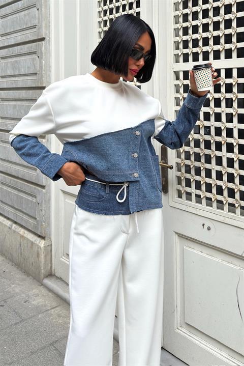 White Casual Streetwear Set