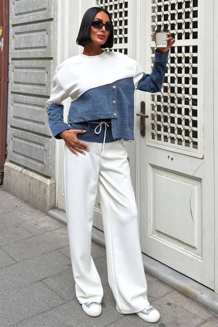 White Casual Streetwear Set