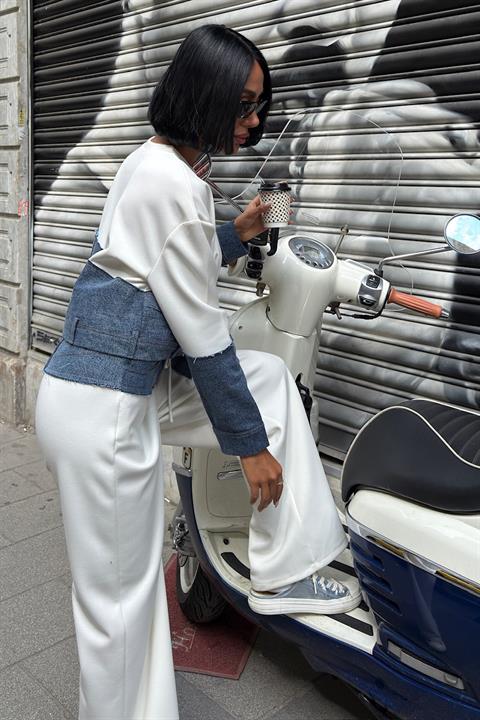 White Casual Streetwear Set