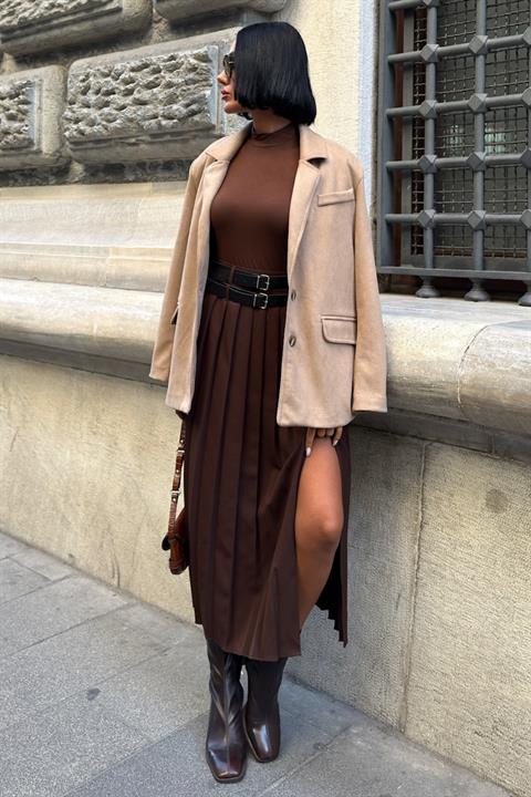 Single-Breasted Blazer Jacket