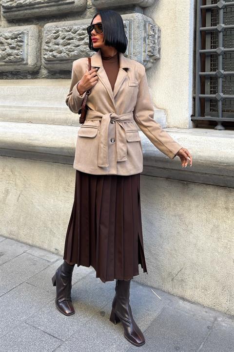 Single-Breasted Blazer Jacket