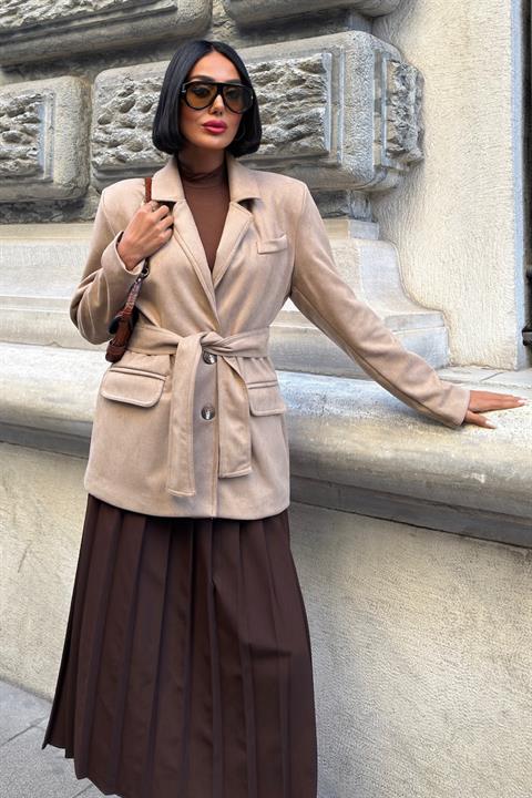 Single-Breasted Blazer Jacket