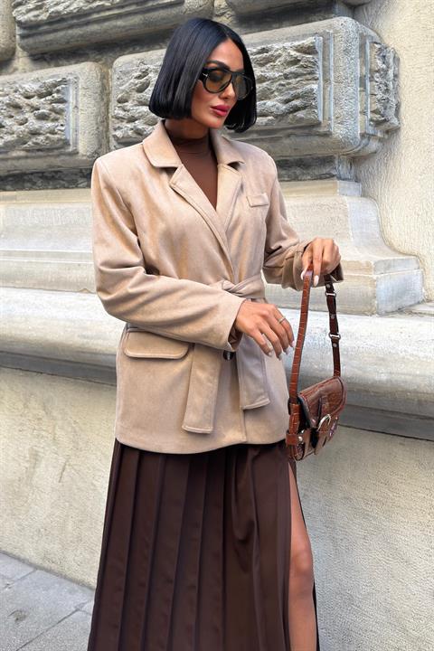 Single-Breasted Blazer Jacket